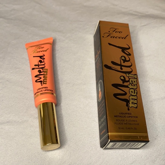 2/$20 Too Faced Melted Metal Liquified Lipstick - Picture 1 of 5